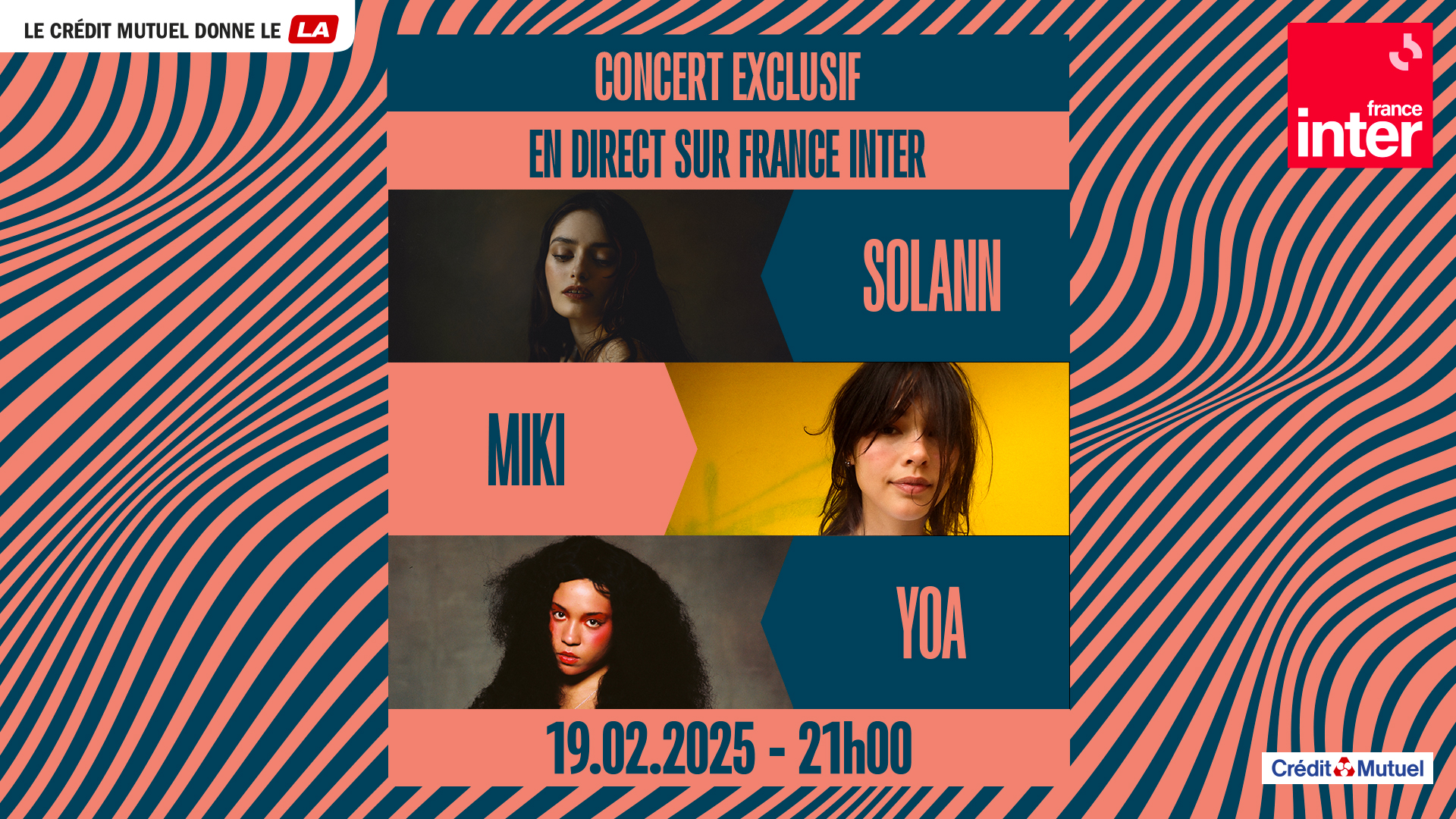 Concert triple affiche Yoa Miki et Solann | Maison de la radio et de la  Musique