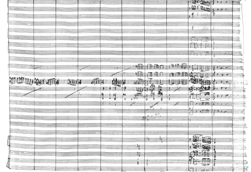 Manuscrit autographe du Boléro de Ravel - crédit : BnF