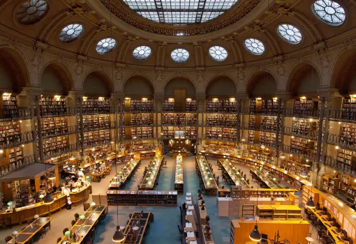 Salle Ovale, Bibliothèque Richelieu - Photo : Emilie Groleau