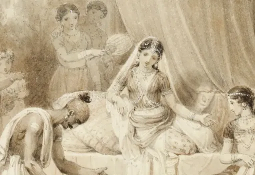 Lalla Rookh par Henry Corbould, Illustration de 1844 © Photo Royal Academy of Arts, Londres