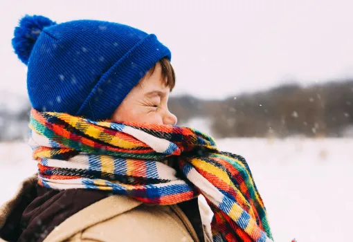 enfant hiver