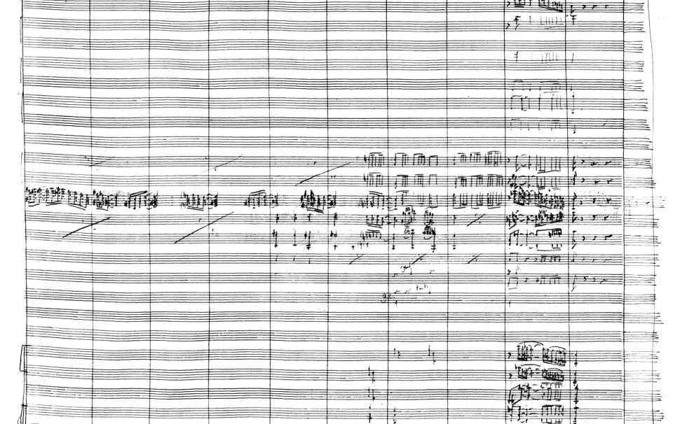 Manuscrit autographe du Boléro de Ravel - crédit : BnF