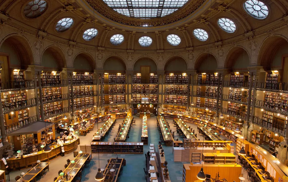 Salle Ovale, Bibliothèque Richelieu - Photo : Emilie Groleau