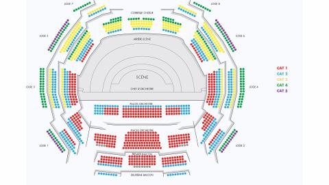 Plan de salle de l'Auditorium