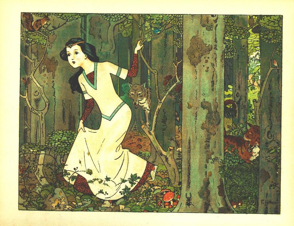 Blanche Neige - Illustration : Franz Jüttner / Creative commons