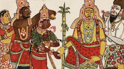 Album de 132 illustrations du Ramayana Masulipatam / DR