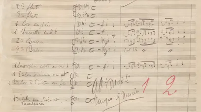 Georges Bizet, L'Arlésienne n°1 Prélude, manuscrit autographe, 1872 © Bibliothèque nationale de France