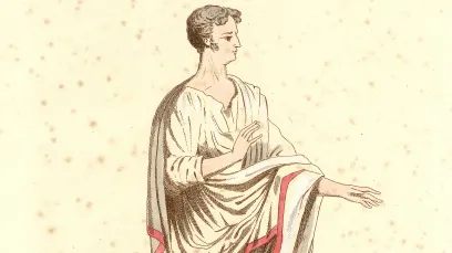 Talma en Cinna - Gravure de Guillaumot fils (1885)