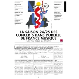 Lettre des concerts - Saison 2024-2025
