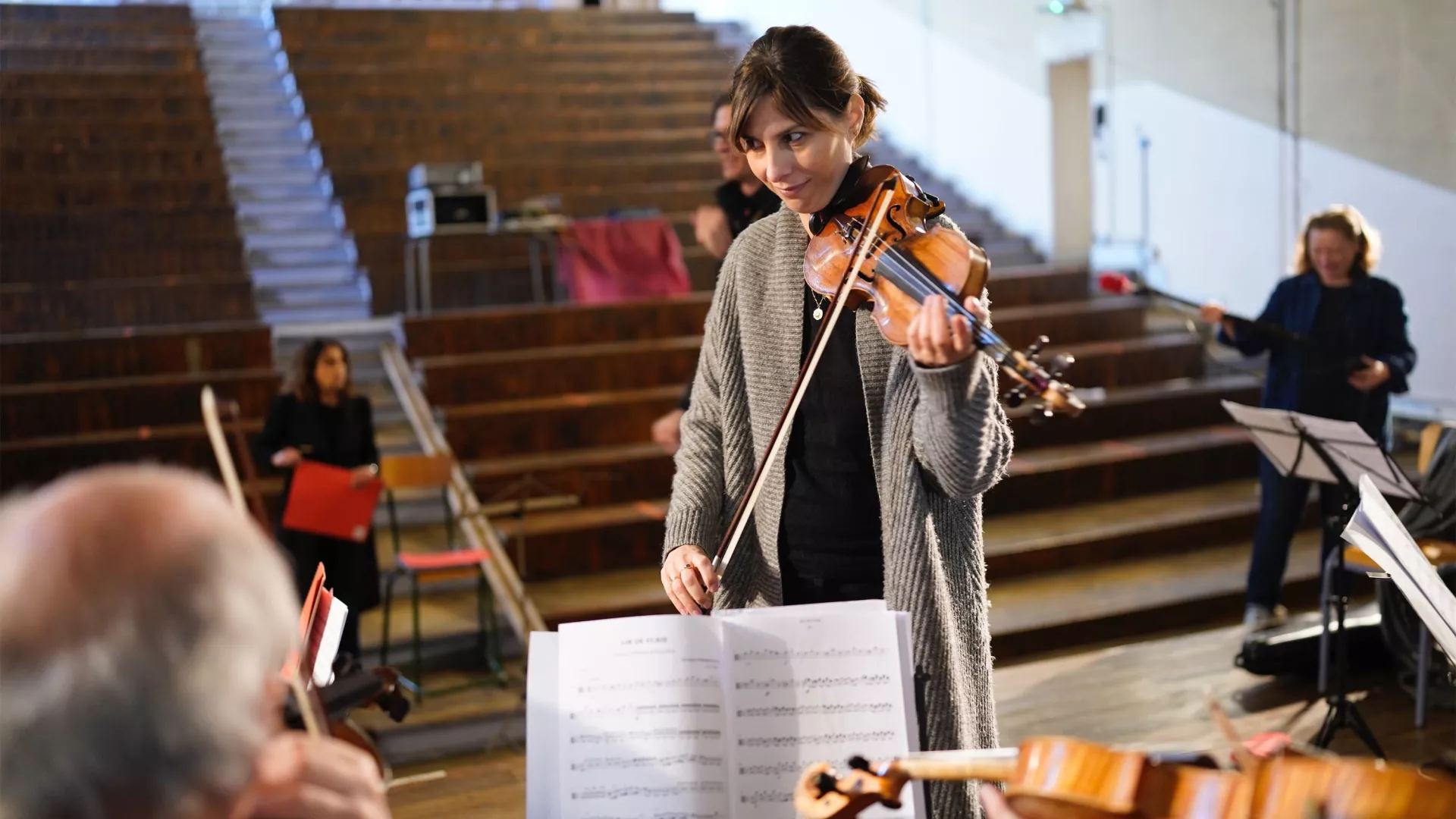 Les musiciens du Philhar à Fresne