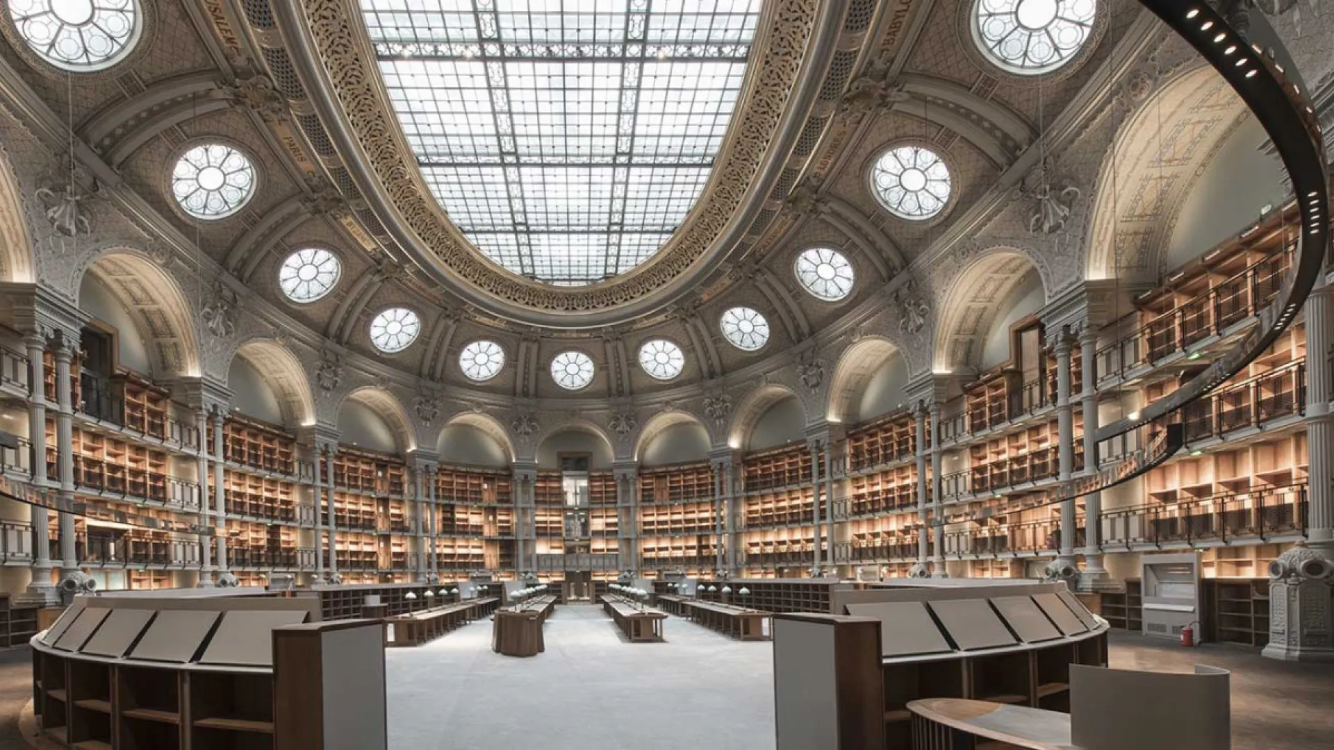 Salle ovale BNF Bibliothèque Richelieu