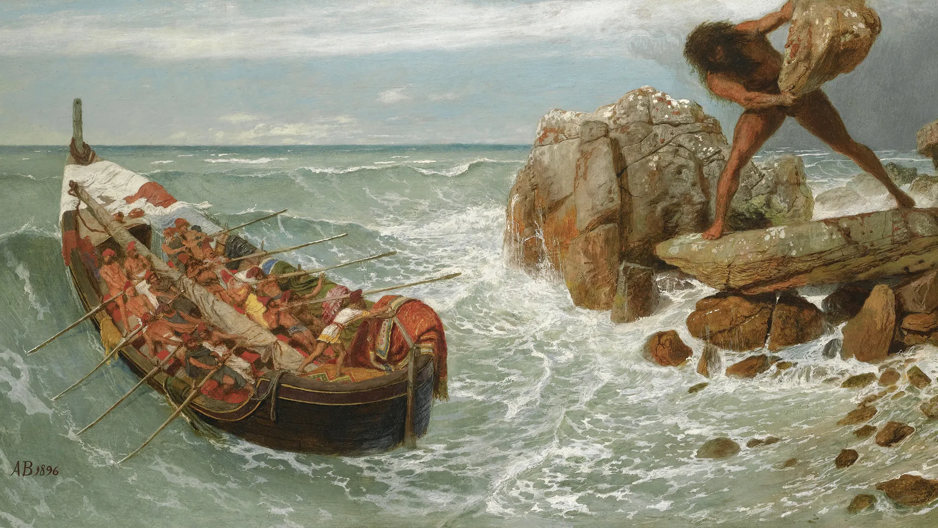 Arnold Böcklin - Odysseus and Polyphemus - Source : Wikipedia