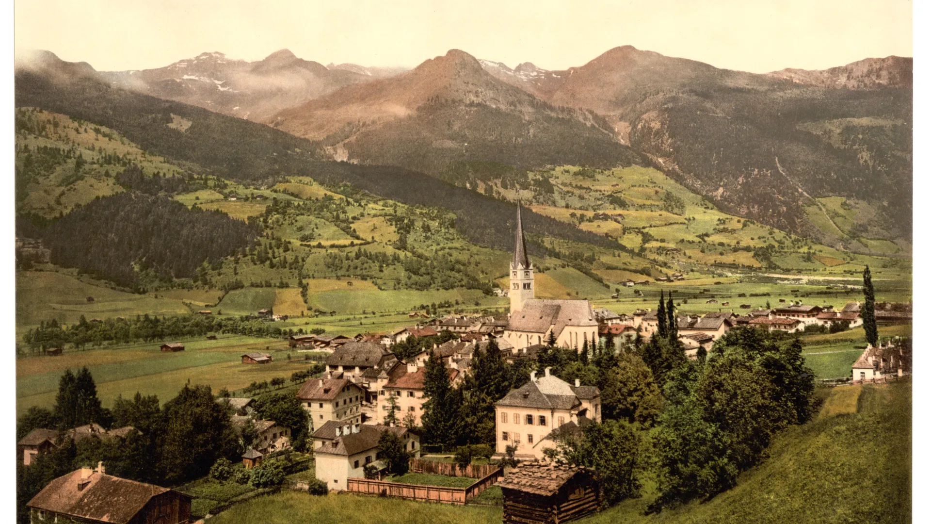 Photochrome de Gastein, Land de Salzbourg, Autriche, ca. 1890 