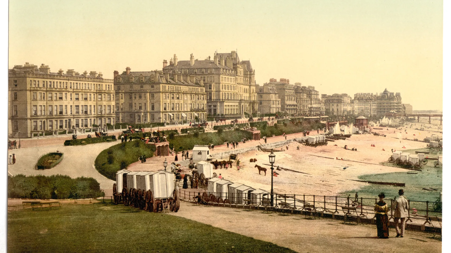 The Parade from the Wish Tower, Eastbourne, England, 1896