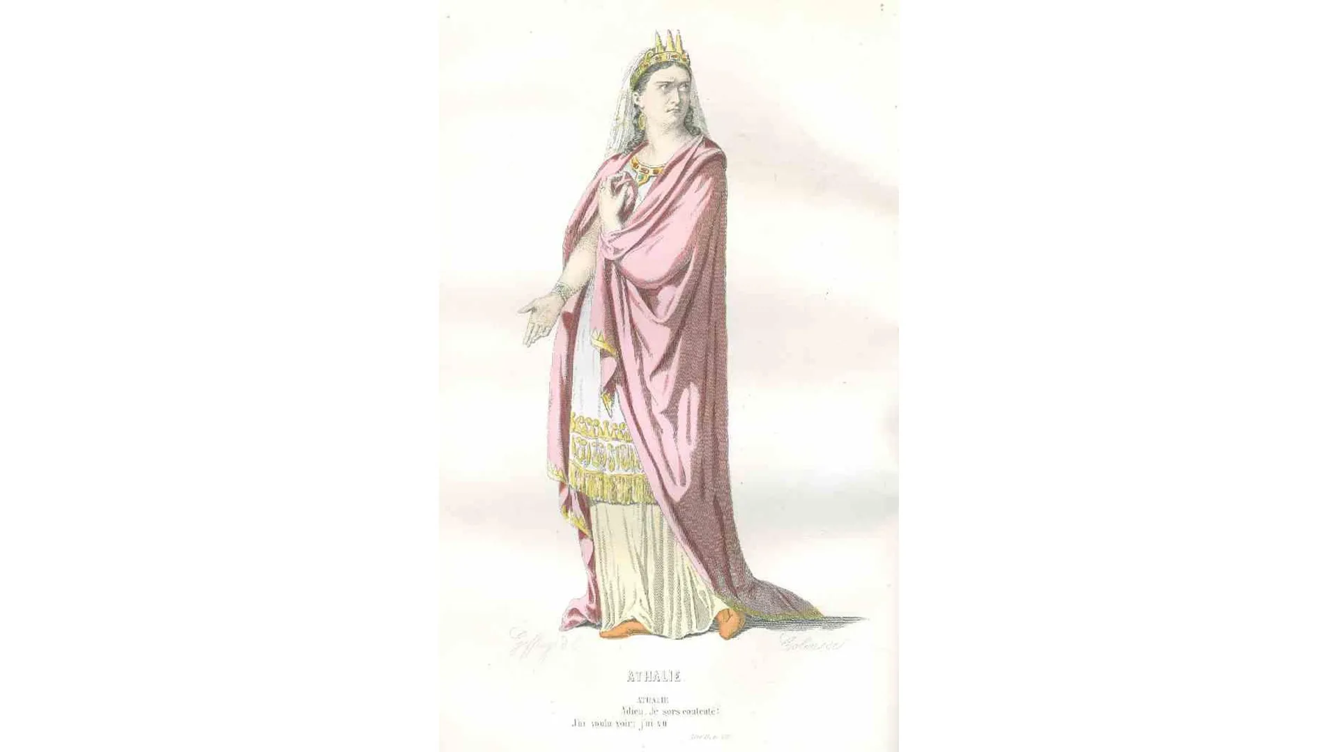 Athalie Edmond Geffroy, Dessinateur @Bibliothèque, coll.Comédie-Française