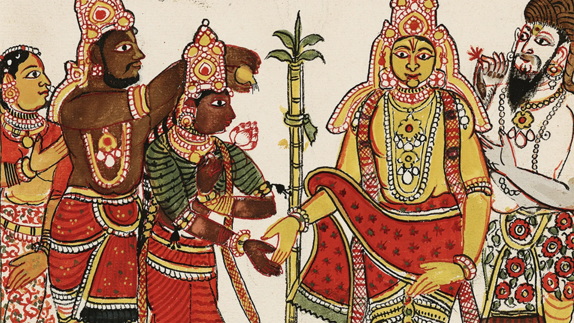 Album de 132 illustrations du Ramayana Masulipatam / DR