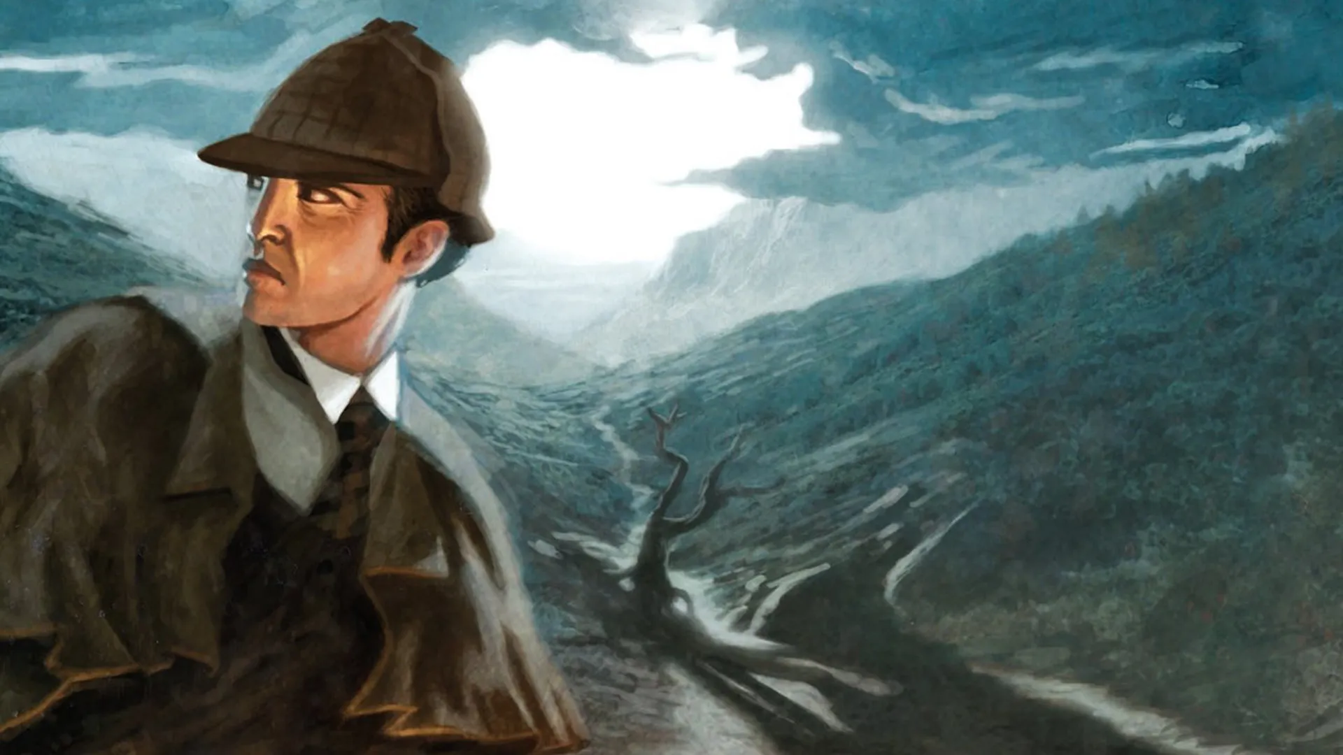 Illustration Le Chien des Baskerville - Arthur- Conan Doyle © Le Livre de Poche Jeunesse