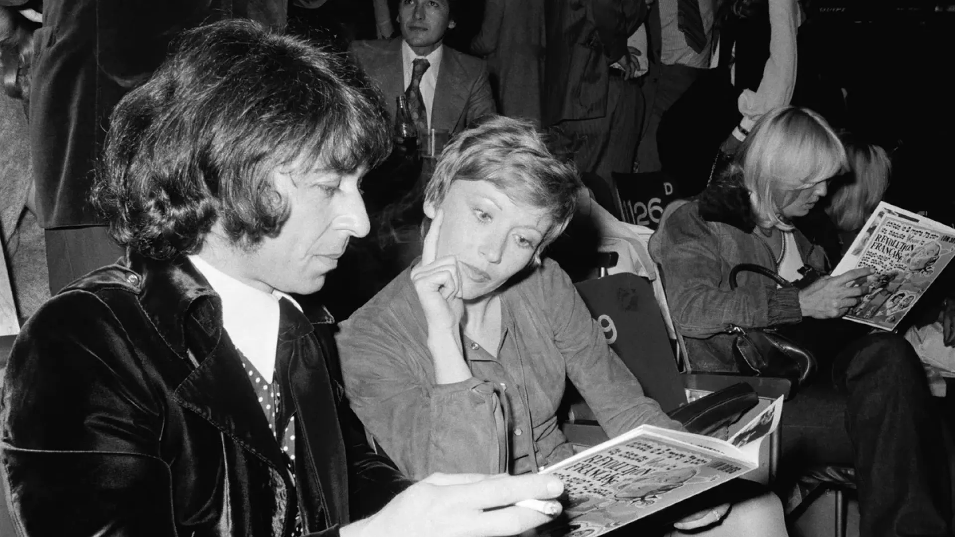 Francis Lai et Marlène Jobert à Paris en 1973 ©Getty Daniel Simon