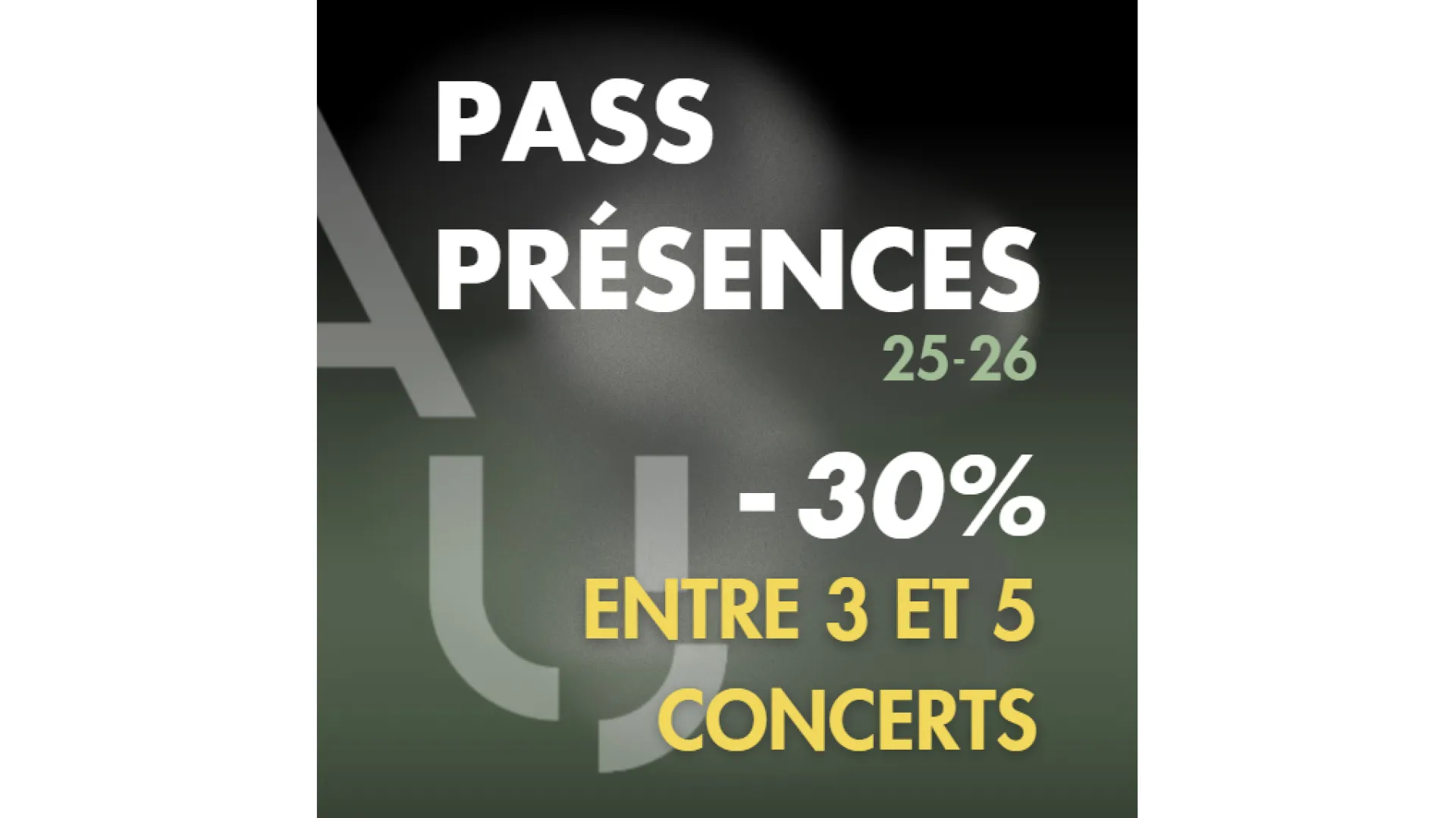 Pass Présences 3 à 5 concerts