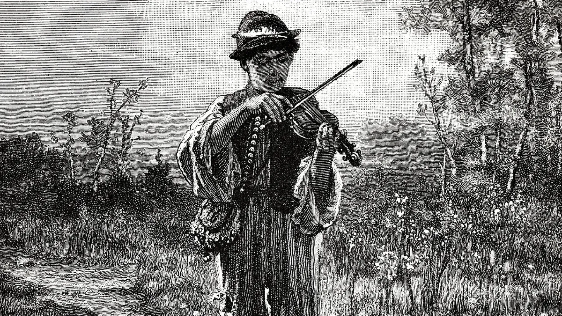 Violoniste, Illustration du XIXe siècle ©Getty