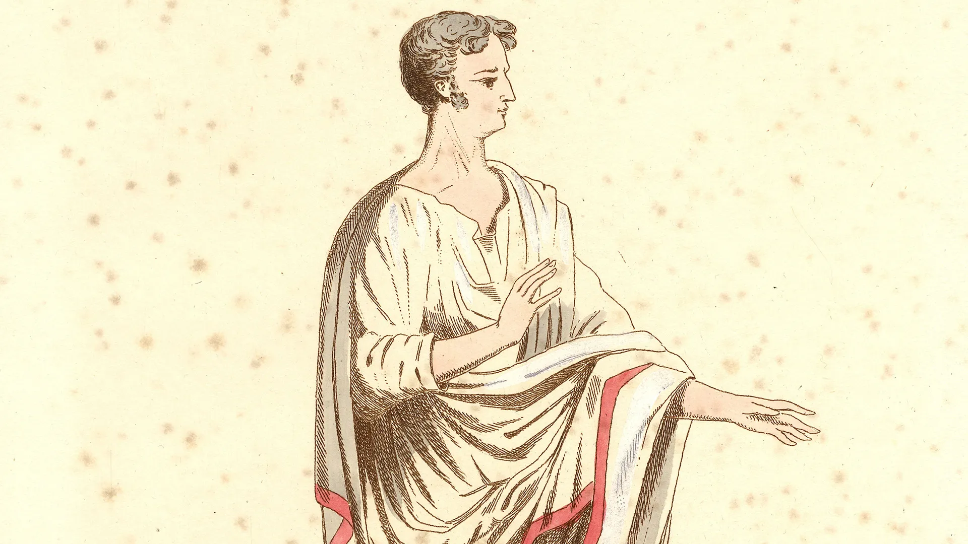 Talma en Cinna - Gravure de Guillaumot fils (1885)