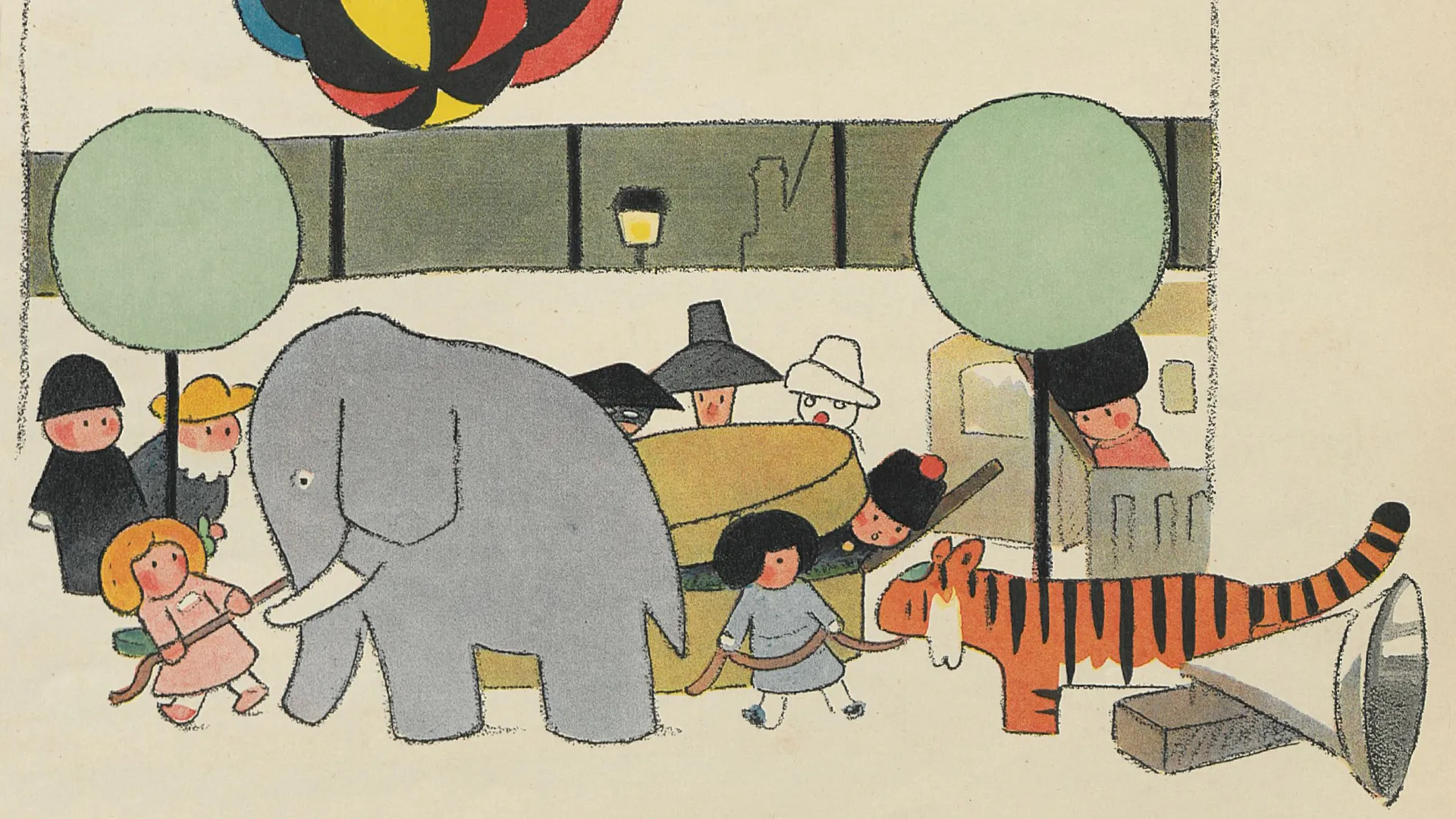 © Illustration d’André Hellé pour le livret de la boîte à joujoux (1913) Bibliothèque de Rennes Métropole, Les Champs Libres
