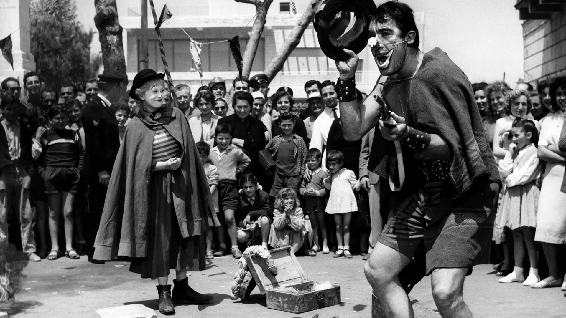 La Strada de Federico Fellini (1954) Guilietta Masina et Anthony Quinn

