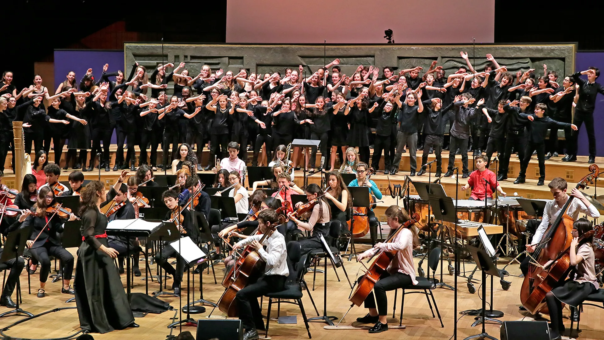 Concert de l'Orchestre des Lycées français du monde, le 19 mars 2016 au Studio 104
