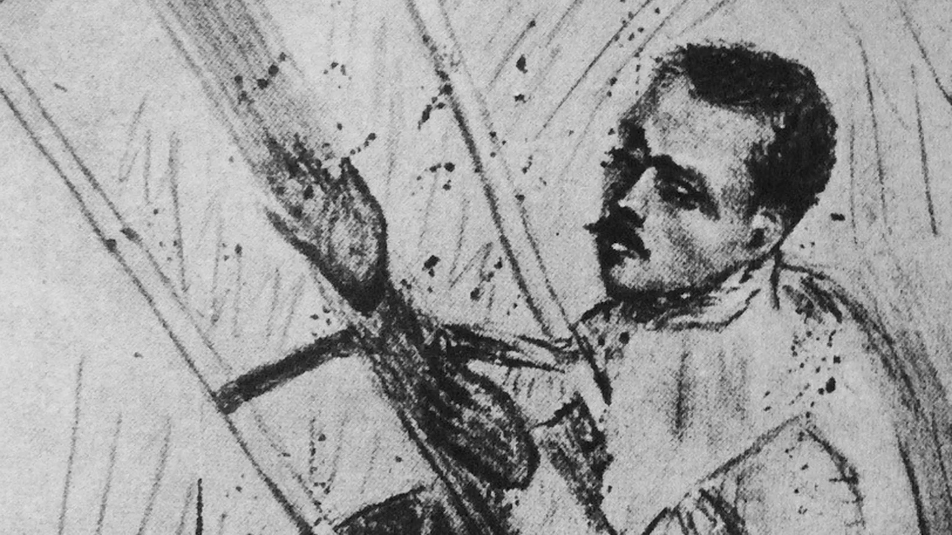 Arthur Rimbaud dessiné par Isabelle Rimbaud
