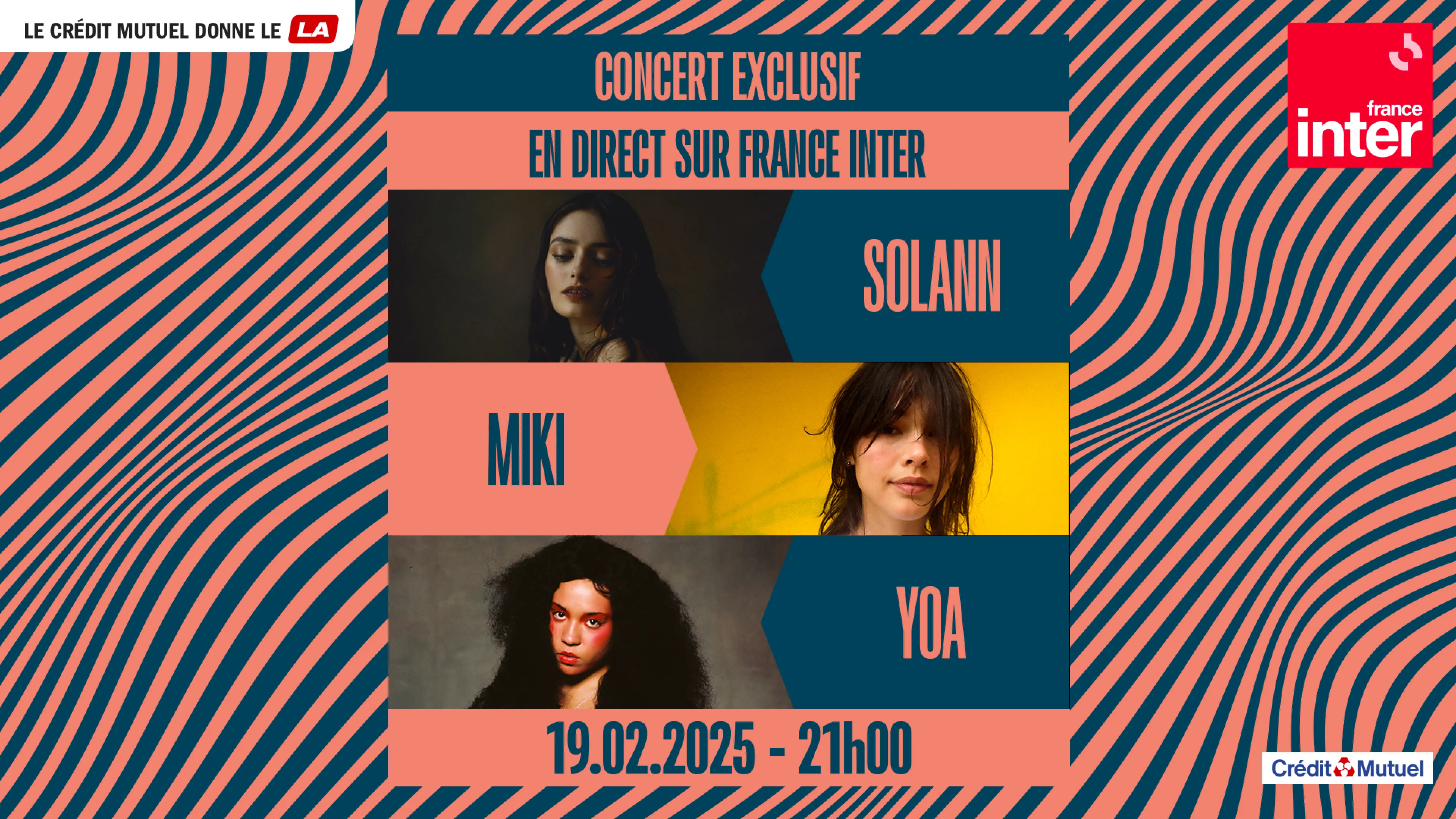 Concert triple affiche Yoa Miki et Solann