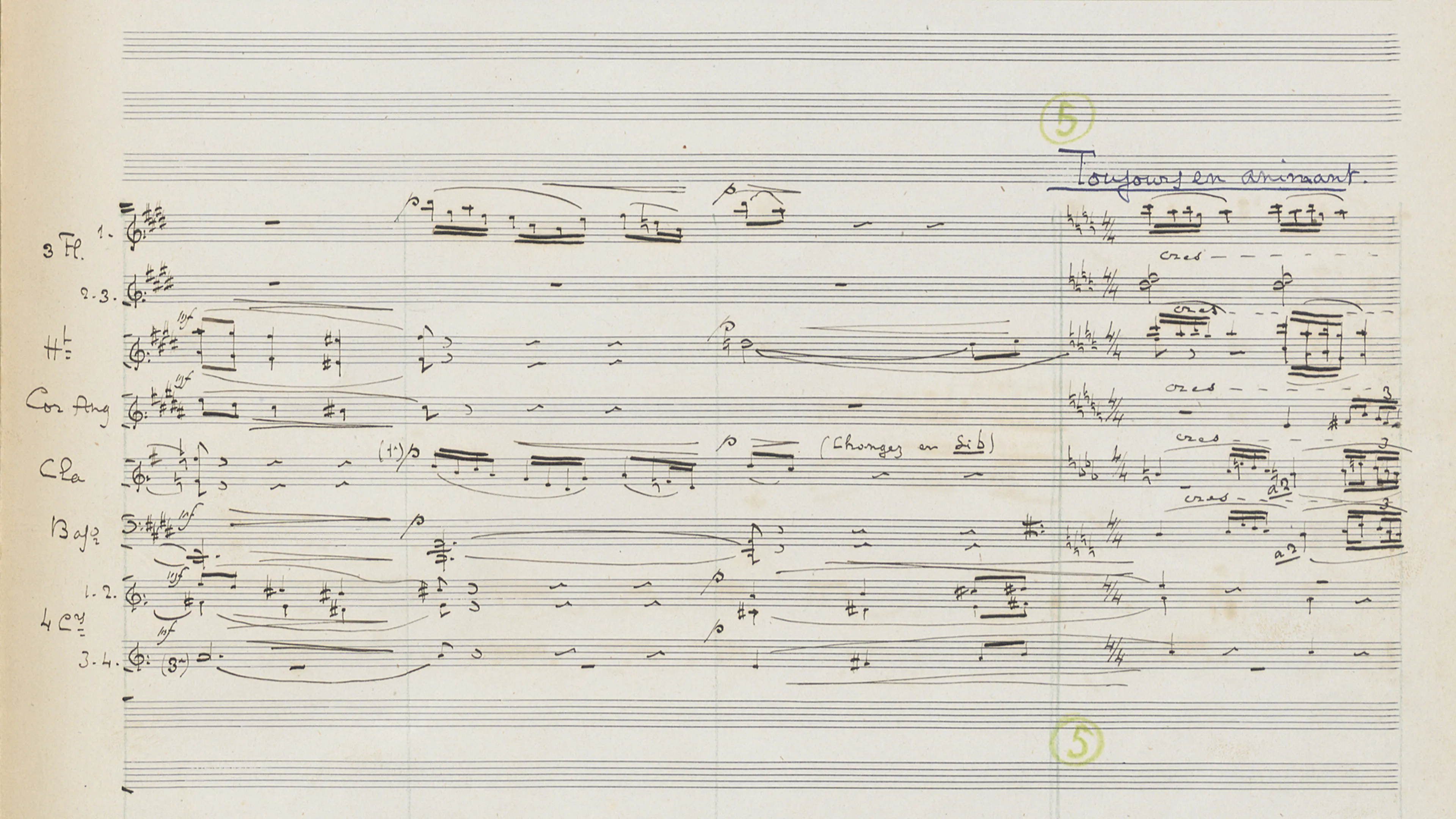 Prélude à l’après-midi d’un Faune de Claude Debussy - Source : BnF / Gallica
