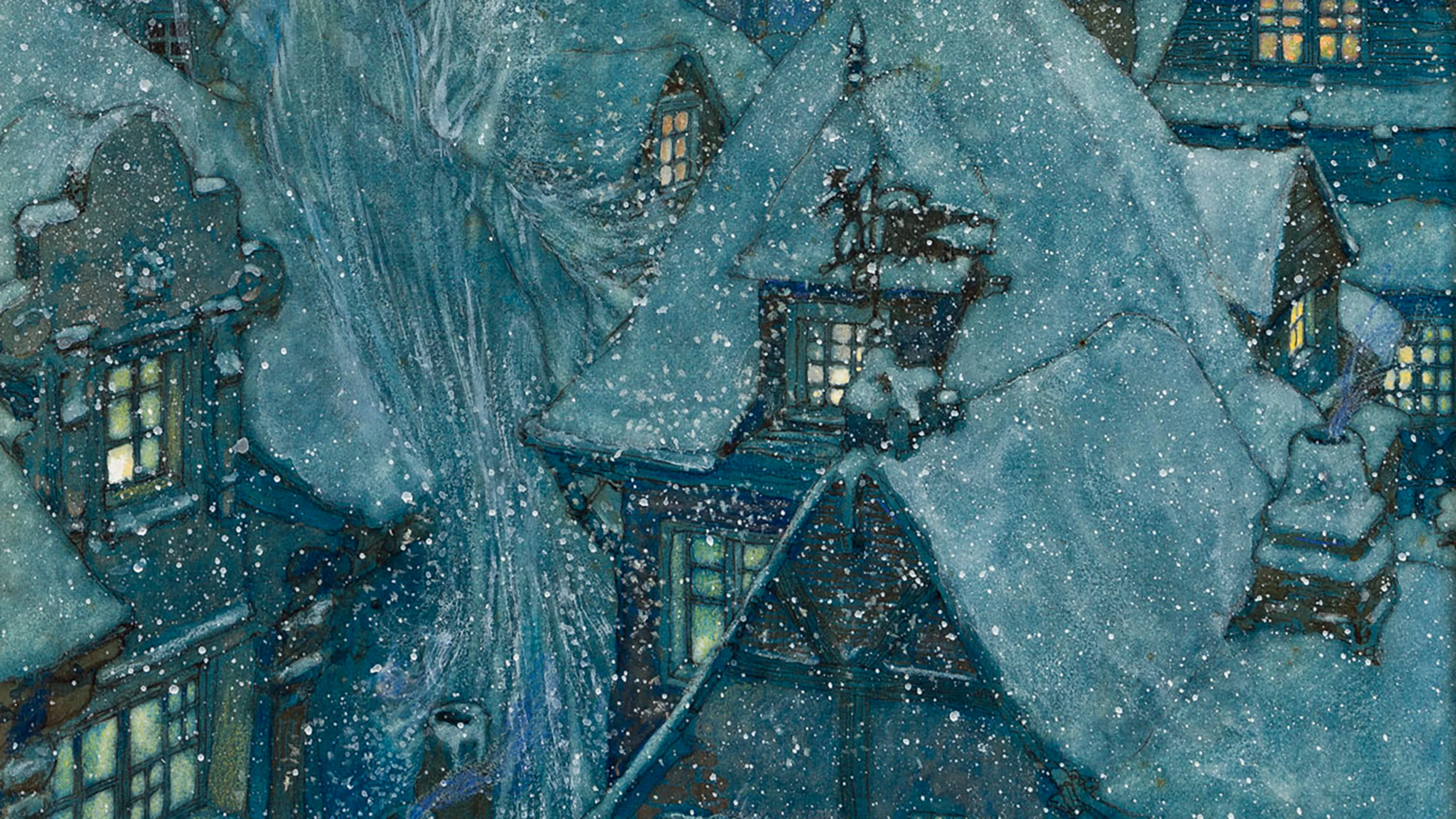 Illustration d’Edmond Dulac, dans La reine des neiges et quelques autres contes de Hans Christian Andersen, 1911. Bibliothèque nationale de France / Gallica