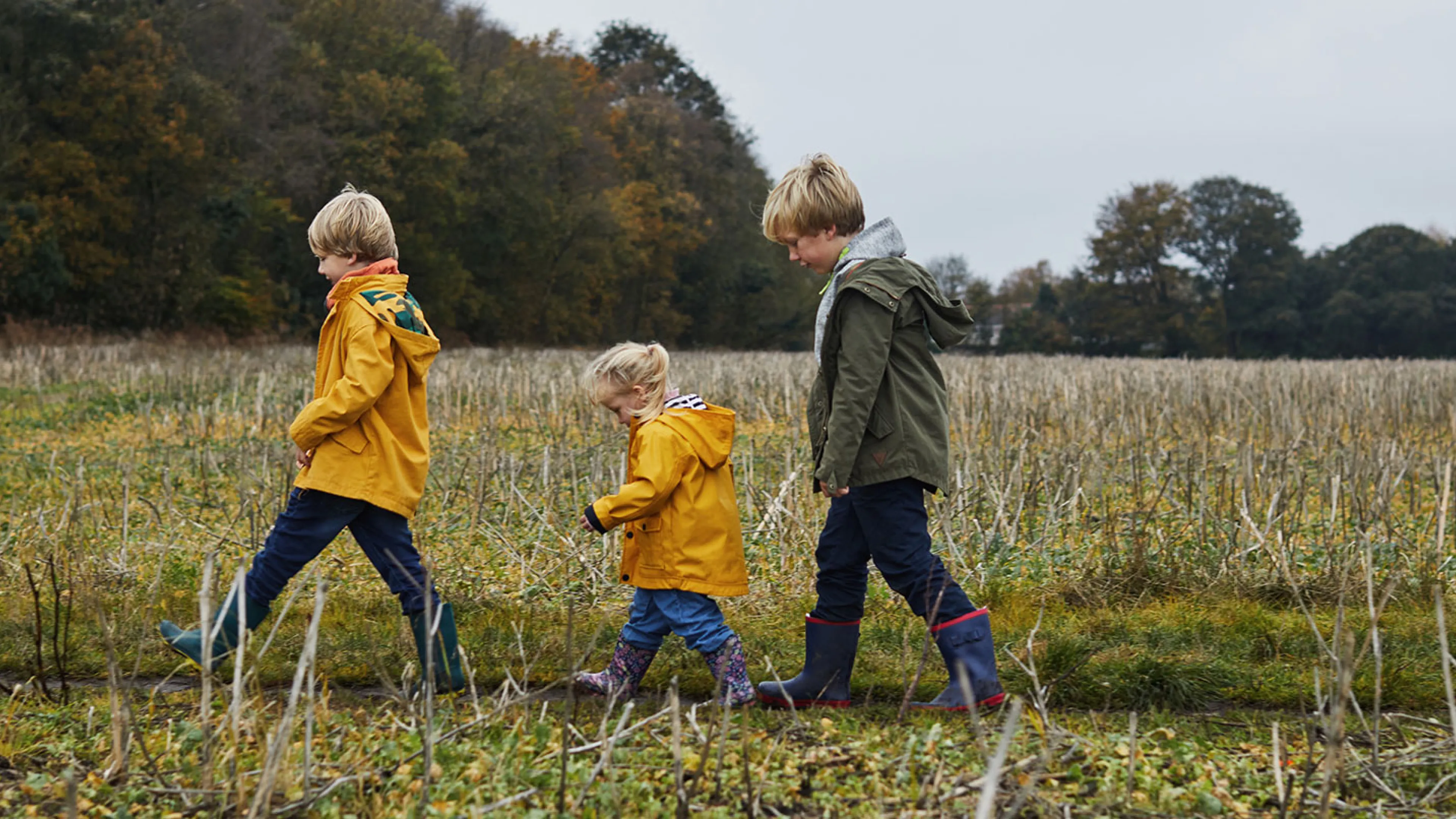 children walking